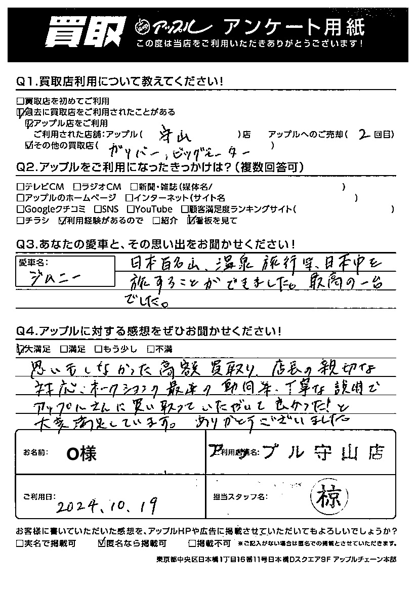 お客様のリアルな口コミ21504