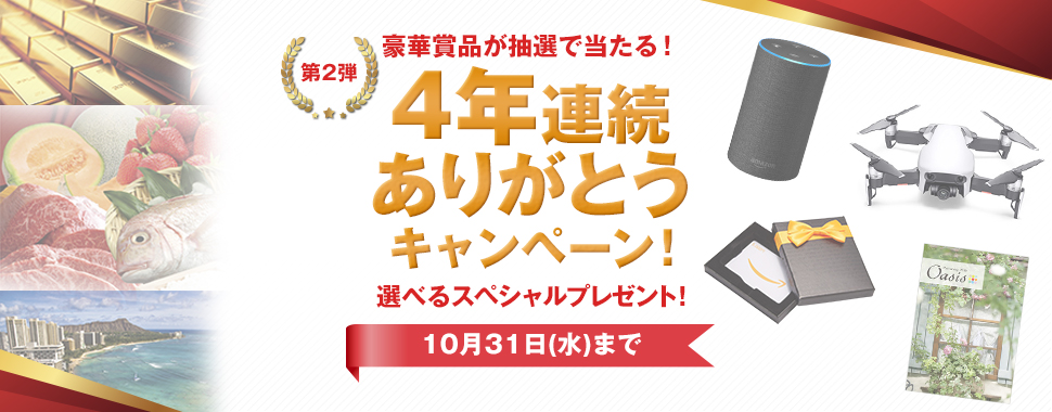 第2弾 ありがとうキャンペーン