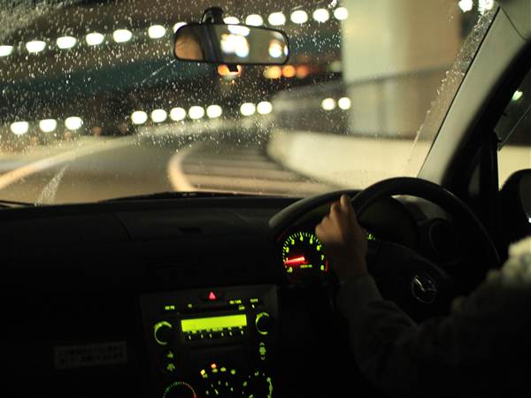 夜のナイトドライブ