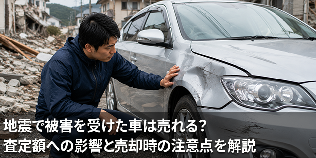 地震で被害を受けた車は売れる？査定額への影響と売却時の注意点を解説